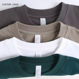 เสื้อยืดคอกลมแขนสั้น 240GSM ผ้าฝ้าย 100% ทรงปกติ คุณภาพสูง สกรีนโลโก้ได้ตามสั่ง ขายส่ง เสื้อยืดลำลอง แบรนด์ HYC สำหรับผู้ชาย - Product Image 1