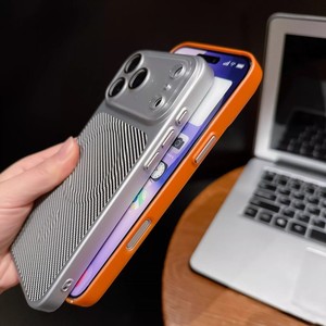 Coque de téléphone magnétique givrée couleur originale Senyor pour iPhone 17 16 15 Pro Max, antichoc, design fibre de carbone, coque arrière - Product Image 4