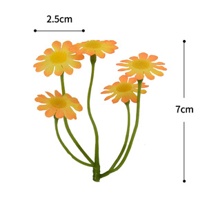 Dongchen Crafts Artificial Daisy <b>Flowers</b> 7pcs White Yellow Center Decorative Home Decor Window <b>Display</b> Props - Product Image 5