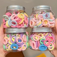Vente en gros d'élastiques à cheveux coréens mignons pour enfants, élastiques à cheveux simples et colorés pour bébés filles, accessoires pour cheveux, bijoux, cadeau
