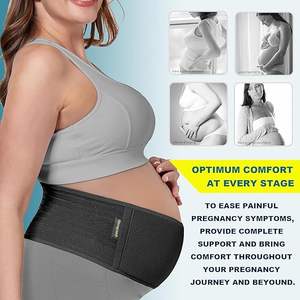 Cinto De Maternidade Gravidez Belly Band Voltar Suporte Abdominal Binder Voltar Brace Aliviar Voltar Pélvica Quadril Dor - Product Image 3