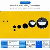 Outil de dénudage de fils portable à 8 trous, dénudeur de câbles manuel/à commande par perceuse de 0,5 à 20 mm pour fils de cuivre usagés
