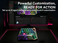 Model Left One-Handed Mechanical Gaming Keypad RGB Backlit Adjustable Actuation 8000Hz Low Latency Polling Rate AI Smart
