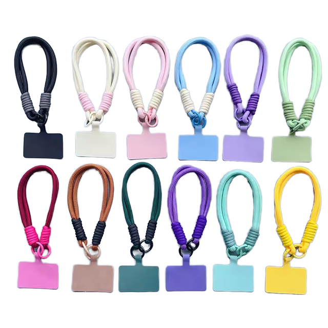 Custom Design New Colorful Cell Phone Charm 32cm Wrist Strap for Women Anti Lost Tether Tabs Mobile Phone Lanyard