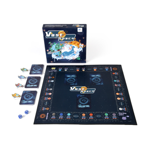 <span class=keywords><strong>Gioco</strong></span> <span class=keywords><strong>da</strong></span> <span class=keywords><strong>Tavolo</strong></span> Personalizzato all'Ingrosso su Tema Avventura Spaziale con Carte Quiz ed Eventi, Giocattolo Educativo per l'Apprendimento dell'Astronomia per Bambini, 2-4 Giocatori - Product Image 1