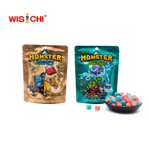 Échantillon gratuit de bonbons gélifiés en forme de cube, bonbons à la gelée fourrés, bonbons mous Petin, halal - Product Image 2