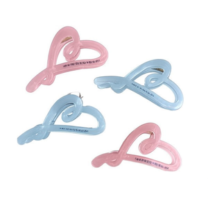 Fermaglio per capelli a forma di cuore da 11 cm per donne e ragazze, accessorio di moda - Product Image 1