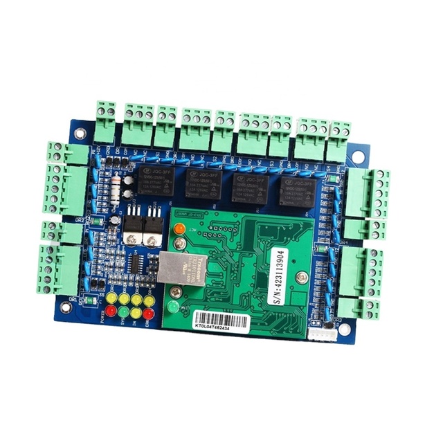 Smart Security Free Software TCP/IP Multi Doors 4 Door Wiegand RFID Proximity Card Door Lock Access Control Panel Board