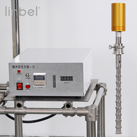Generatore di ultrasuoni per sintesi chimica da laboratorio 1L 10L 50L 100L con reattore in vetro a doppio mantello e circolatori di raffreddamento e riscaldamento