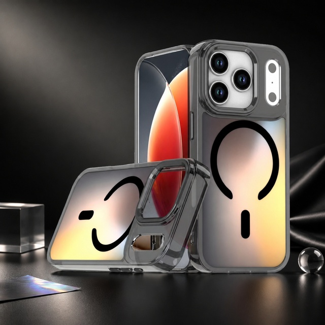 Iridescent Phone Case Gradient Magnetic PC for iPhone