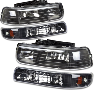 Phares halogènes, paire pour <span class=keywords><strong>Chevrolet</strong></span> <span class=keywords><strong>Silverado</strong></span> Suburban 1999-2006, côté conducteur + passager, GM2502187 - Product Image 4