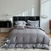 Vente en gros satin 100% coton 400TC parure de lit de luxe lot de draps en coton