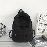 Özel Logo toptan tuval kitap çanta: kızlar ve kadınlar için Trendy Retro kolej okul sırt çantası