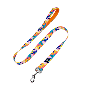 สายจูงสุนัข <span class=keywords><strong>Kingspeed</strong></span> รุ่นหรูหรา ทำจากไนลอน พิมพ์ลายภาพวาดสีน้ำมันแบบขนนก ปรับแต่งได้ หลายสี ขนาด S สำหรับลูกสุนัข - Product Image 1