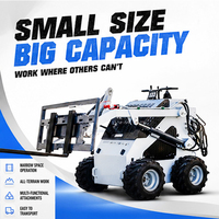 Mini-chargeuse compacte Runtong Koop avec moteur Briggs & Stratton, certifiée CE EPA, multi-attaches, livraison directe d'usine