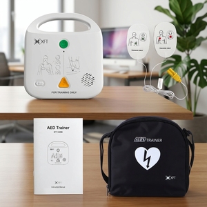 Défibrillateur <span class=keywords><strong>externe</strong></span> <span class=keywords><strong>automatisé</strong></span> portable Tainer XFT-120NB, simulateur AED, formation en RCP, dispositif d'enseignement des premiers secours, certifié FCC/CE - Product Image 1