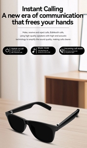 แว่นตา AI ควบคุมกล้องระยะไกล แบตเตอรี่ใช้งานได้นาน หูฟังไร้สาย HIFI TWS D11plus ผู้ช่วยเสียงอัจฉริยะ แว่นตาอัจฉริยะ - Product Image 6