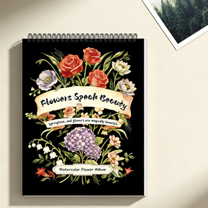 New Floral Coloring <b>Book</b> for Students & Children-Art Practice Drawing <b>Book</b> with Gouache Paint on Paper Special Edition - Product Image 3