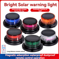 Feux stroboscopiques LED à énergie solaire, base magnétique, protection IP65, non-réfléchissants, étanches, balise d'avertissement pour camion, tracteur