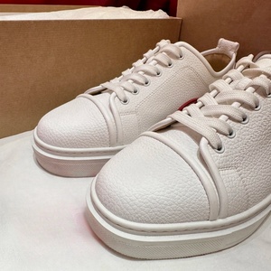 Luxury Designer Genuine Leather Platform Sneakers Business Casual <b>Shoes</b> for Men Women - Product Image 3