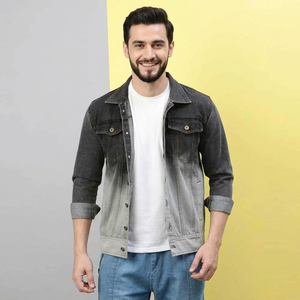 Chaqueta vaquera para hombre de calidad superior precio al por mayor fabricante pakistaní chaqueta vaquera lavada con ácido de rizo cuadrado para hombre - Product Image 1