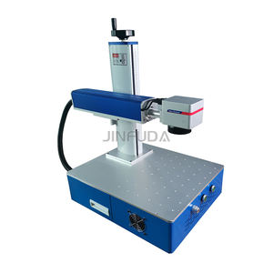 Unique Features Desktop Small Portable Fiber Marking Machine <b>Metal</b> Brass Aluminum Logo Printing <b>Engraving</b> Machine - Product Image 2