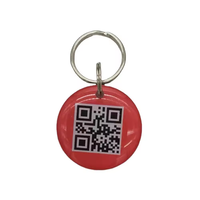 Logo personnalisé NFC Smart Pet ID Tag Anti Perte Chien Porte-clés Avec Différents QR Code