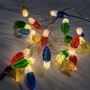 2026 Cross-Border New Christmas LED Copper Wire <strong>Lights</strong> 4-Color Bulb Bullet Head Decorative <strong>Light</strong> <strong>String</strong> 3V 2m Manufacturer - Product Image 1