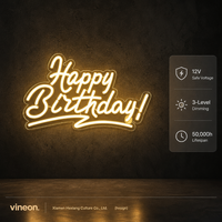 Lumière néon populaire à télécommande pour publicité et décoration, idéale pour les vitrines de magasins et les anniversaires