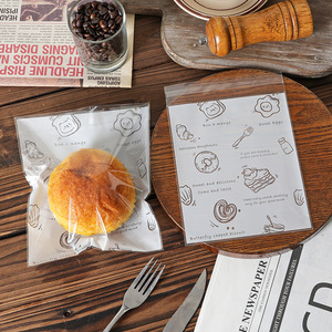 Bolsa de Embalaje Autoadhesiva Transparente, Desechable, Ecológica, de PE, Reciclable, para Pan, Sushi, Pasteles - Product Image 5