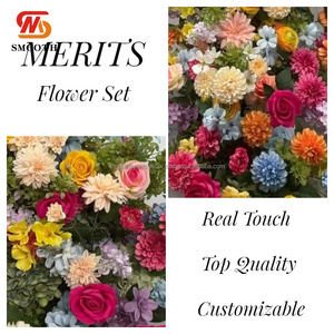 LISSE grande fleur colorée ensemble fleur coureur toile de fond décor fleur boule pièce maîtresse pour décor de mariage - Product Image 2