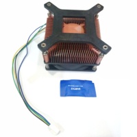 Meilleur prix, dissipateur thermique plaqué cuivre, graisse thermique, dissipation de la chaleur, ventilateur de refroidissement du processeur pour I3 I5 Intel Socket 1155 1156 115x
