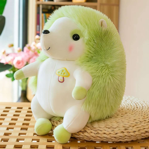 Peluche di <span class=keywords><strong>Riccio</strong></span> Carino all'Ingrosso, Morbido e Soffice con Ricamo a Fungo, Regalo per Bambini - Product Image 4