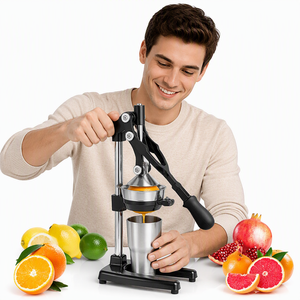 Exprimidor Manual de Cítricos, Naranjas y Limones, de Acero Inoxidable, para Uso Doméstico y Comercial, Ahorra Recursos - Product Image 5