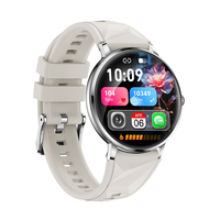 Direct Usine Nouvelle Smartwatch AK107 2026 Écran AMOLED 1,19'' Appel Bluetooth IPX8 Silicone Fréquence Cardiaque SpO2 Tension Artérielle Multi-Sports Fitness Sommeil Musique Femme