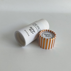 หลอดกระดาษคราฟท์สีขาวแบบดันขึ้นพร้อมพิมพ์โลโก้ตามสั่ง บรรจุภัณฑ์เปล่ารักษ์โลกสำหรับน้ำหอมแบบแท่ง เครื่องสำอาง และครีมกันแดดแบบแท่ง - Product Image 4