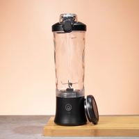 Haute qualité 600ml Portable USB presse-agrumes mélangeur Mini mélangeur de fruits sans BPA commandes à bouton-poussoir maison voyage hôtels utilisation de la voiture