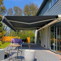 Vente Flash : Auvent de Terrasse Motorisé Rétractable de Luxe en Acrylique Revêtu de PVDF, Résistant à la Pluie, en Alliage d'Aluminium