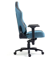 Accoudoir réglable 4D Style Racing Chaise de bureau pivotante de jeu moderne chinoise pliable en cuir synthétique Fer Dossier réglable
