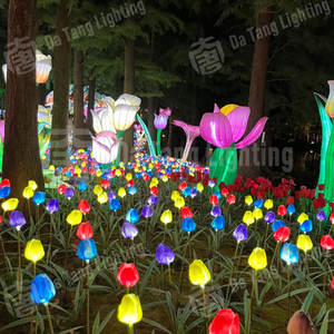 Fantasy Tulip Decorative <b>Light</b> Brightening Outdoor Small Parks Residential Gardens Ip65 Rated Customizable Color Luminous Effect - Product Image 4
