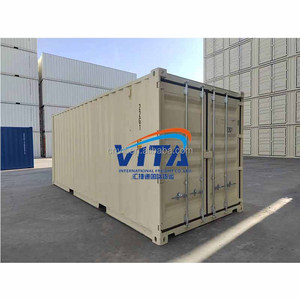 ตู้คอนเทนเนอร์ขนส่งสินค้าขนาด 20 ฟุต แบบสองประตู |   ที่เก็บของปลอดภัยในสถานที่ |   การขนถ่ายที่เหมาะกับรถยก - Product Image 6