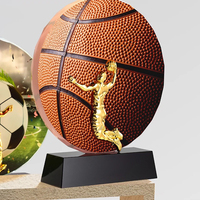Noble fabricant tournesol cristal verre sport cadeau personnalisé personnalisé gravé Logo basket trophée prix artisanat Plaque