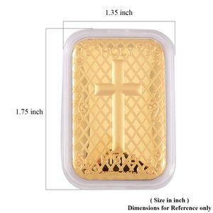 แผ่นทองลายนูนพระคัมภีร์ศักดิ์สิทธิ์31x45.5มม. สีทอง10มก. - Product Image 5