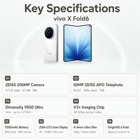 vivo X Fold6 5G Téléphone portable pliable Octa Core Anglais Caméra arrière 200MP+50MP 7000mAh 2026 Original Nouveau VIVO Nouveau Téléphone Android