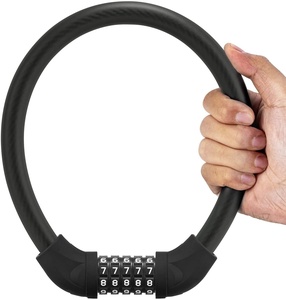 Candado de <span class=keywords><strong>Bicicleta</strong></span> JINJIAN B2B de 4 Dígitos con Cable Recto, Accesorios <span class=keywords><strong>para</strong></span> <span class=keywords><strong>Bicicleta</strong></span>, Impermeable, Reforzado, <span class=keywords><strong>para</strong></span> <span class=keywords><strong>Bicicleta</strong></span> Eléctrica, Motocicleta, Puerta de Vidrio - Product Image 1