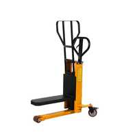 Gerbeur manuel à fourche simple SNIOLIFT, élévateur à palettes manuel, largeur de fourche 550 mm, équipement de manutention 1 tonne