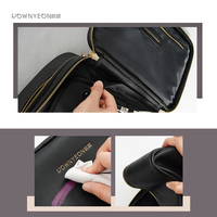 Tas Kosmetik Rownyeon Nice Eco South Custom Pu Korea Beauty, Tas Makeup Desainer Multi Kompartemen, Set Tas Kosmetik Perawatan Kulit