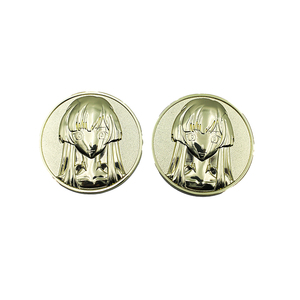 Monedas Metálicas Personalizadas de Múltiples Colores, Monedas de Anime de Dibujos Animados del Mundo Futuro, Monedas de Atenea, Moneda de Chica Bonita para Colección de Fans - Product Image 1