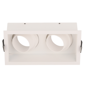 Boîtier de Downlight Led à Double Tête et Garniture Étroite Gu10/Mr16 Cadre de Logement Encastré pour Hôtel Downlight Intérieur - Product Image 2