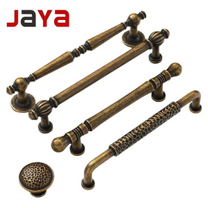 JAYA Retro dolap çinko alaşımlı kapı kolu bronz Modern tasarım kişiselleştirilmiş çekmece kolu ayakkabı dolabı - Product Image 1